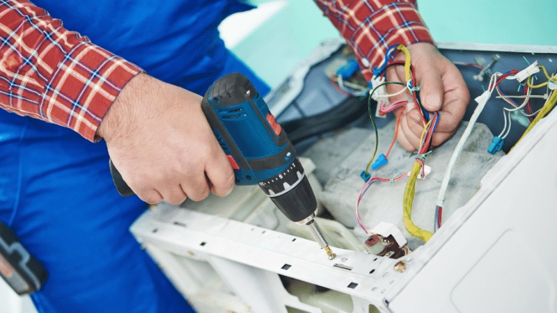 Altındağ Fujitsu Fujitsu çamaşır makinesi kart tamiri – Su almama arızası orijinal parça ile giderildi. - Teknik servis örneği